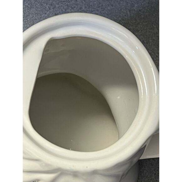 Vtg Teapot Sad Dog & Cap Fitz & Floyd 1984 OCI Omnibus 3 Cup White Ceramic - Picture 7 of 14